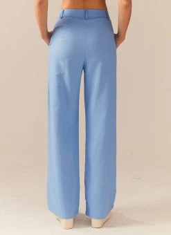 Peppermayo Exclusive Garden Girls Linen Pants - Sea Breeze -Peppermayo Shop 87386b15f28547ec84eb2158e66d6266