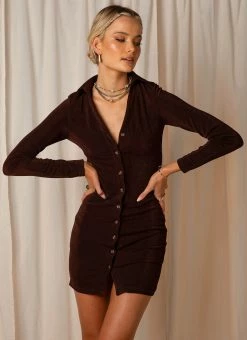 Peppermayo Exclusive Ring My Bell Mini Dress - Choc Brown 9 Peppermayo Exclusive Ring My Bell Mini Dress - Choc Brown -Peppermayo Shop 8824cd2cf38343aba9c8466ed5877b43