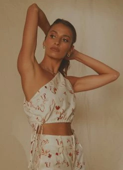 Peppermayo Exclusive Sasha Linen Crop - Safari -Peppermayo Shop 8acce33f1de14caa95c73b4234087278