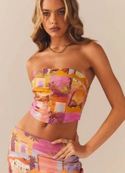 Peppermayo Exclusive Sultry Sundance Bustier Top - Sunset Building