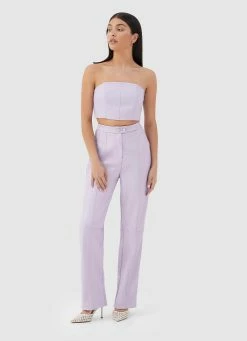 4TH & RECKLESS Tropez Leather Top - Lilac 9 4TH & RECKLESS Tropez Leather Top - Lilac -Peppermayo Shop 8eb6ebfaf1f845de87c13a15bd336e3a