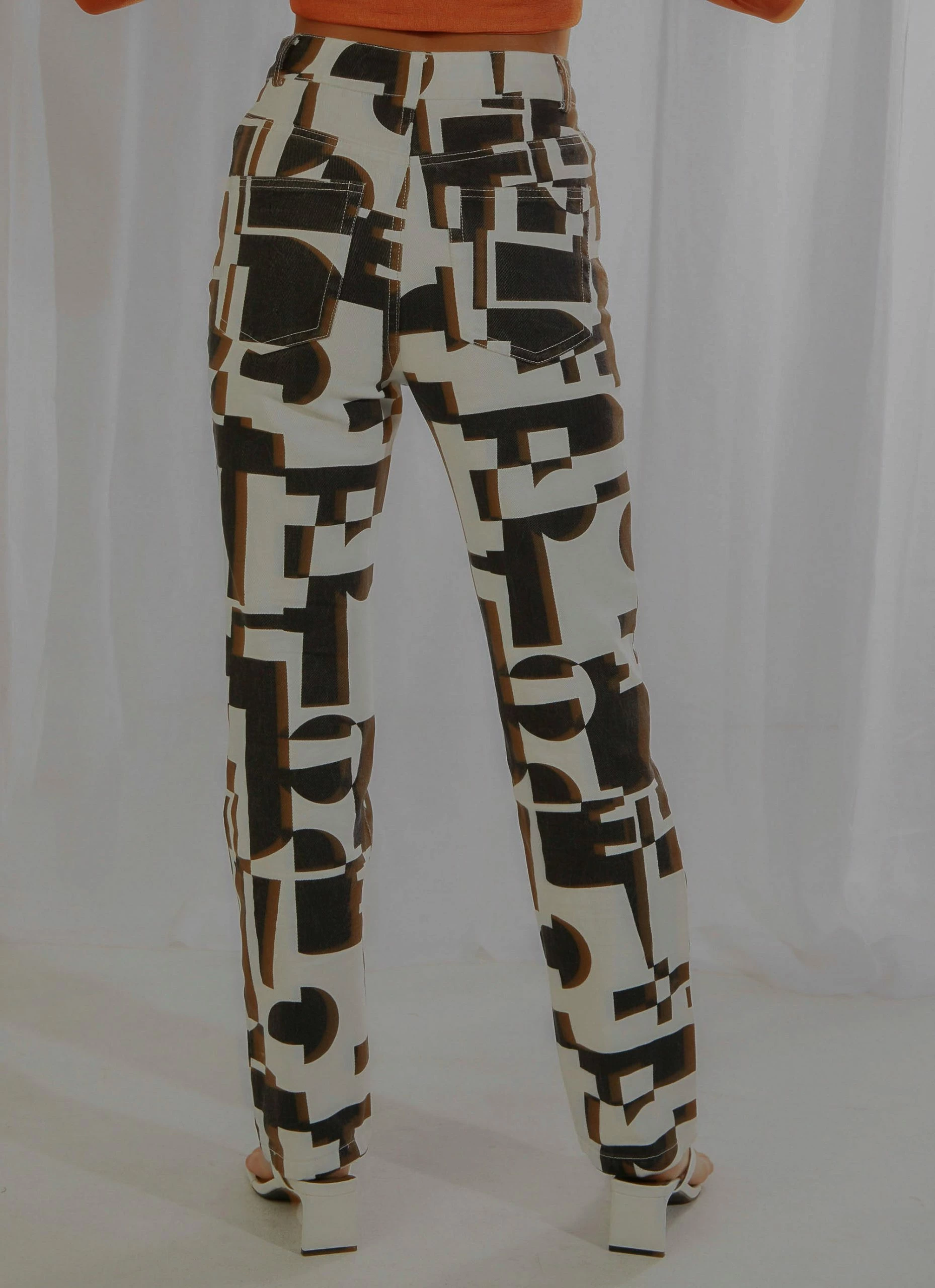 Peppermayo Exclusive Electric Avenue Pants - Black And White Geo 7 Peppermayo Exclusive Electric Avenue Pants - Black And White Geo - Image 5
