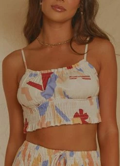 Peppermayo Exclusive Spring Melodies Top - Abstract Resort