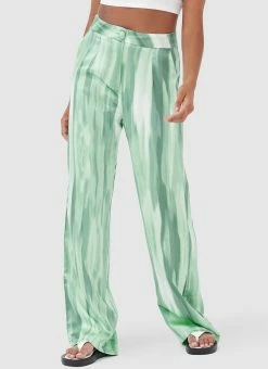 4TH & RECKLESS Norma Trousers - Green Dye Print -Peppermayo Shop 96ab904aa0ff432790644a0f4b7ab42a