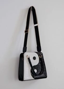 Peppermayo Yin To My Yang Handbag - Black And White
