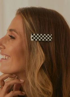 Peppermayo Kaia Hairclip - Black/ White -Peppermayo Shop 9b6d3d72491444769762bc137d87573d