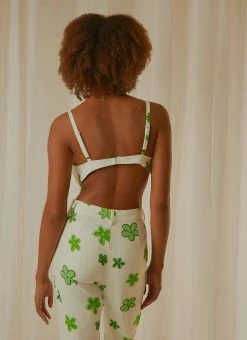 Peppermayo Exclusive Start Over Crop - Green Wild Poppies -Peppermayo Shop 9d72cff20c44417dae197fa0b7b6375c