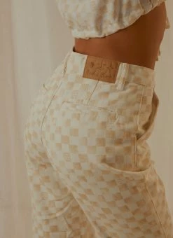 Cools Club California Pant - Sand Checker -Peppermayo Shop 9f0431372e3a4633a8cd53841ecd7708