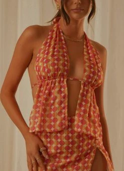 Peppermayo Exclusive Kaia Top - Sunset Geo