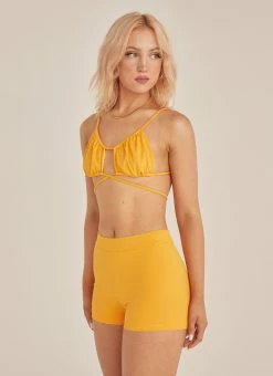 Riley Hubatka X Peppermayo Salty Days Swim Short - Summer Mango -Peppermayo Shop 9fed4e7591324d6793c2dd8a79e22775