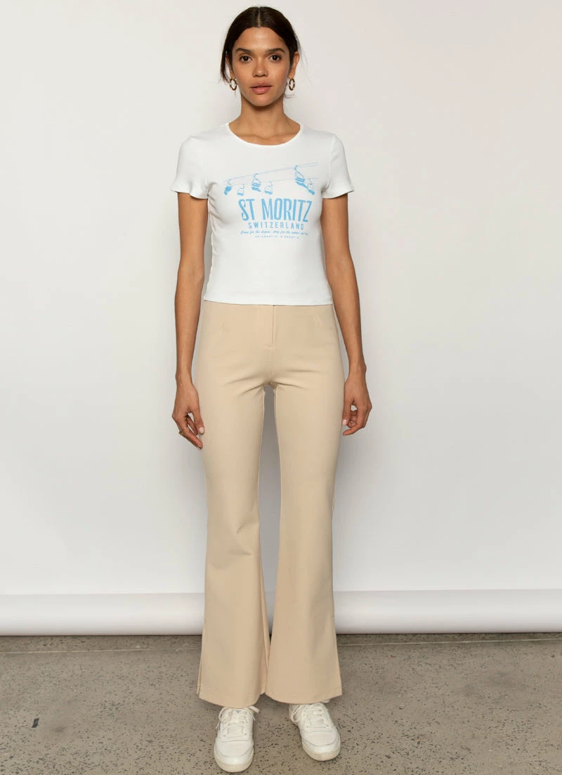 Peppermayo Exclusive St Mortiz Baby Tee - Ivory 5 Peppermayo Exclusive St Mortiz Baby Tee - Ivory - Image 3