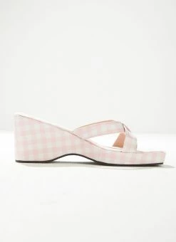 Cult Avenue Bettina Mule - Bubblegum Gingham -Peppermayo Shop Bettina Mule 1