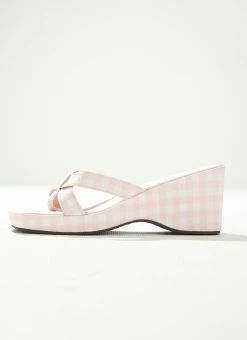 Cult Avenue Bettina Mule - Bubblegum Gingham -Peppermayo Shop Bettina Mule 2