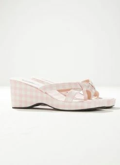 Cult Avenue Bettina Mule - Bubblegum Gingham -Peppermayo Shop Bettina Mule 3