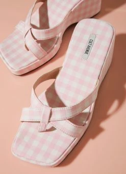 Cult Avenue Bettina Mule - Bubblegum Gingham -Peppermayo Shop Bettina Mule 5