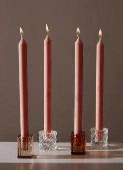 Candle Co Moreton 30cm Eco Dinner Candle Pack Of 4 - Peach