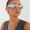 Silk X Peppermayo Cyber Hacker Sunglasses - Silver -Peppermayo Shop Cyber Hacker Sunglasses3