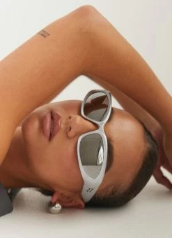 Silk X Peppermayo Cyber Hacker Sunglasses - Silver -Peppermayo Shop Cyber Hacker Sunglasses4