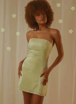 Peppermayo Exclusive Ivy Vine Mini Dress - Sage Shimmer