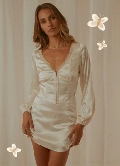 Peppermayo Exclusive Love Letters Top - Ivory