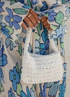 Peppermayo Getaway Weekend Crochet Bag - White