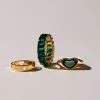Riley Hubatka X Peppermayo A Fairytale Ring Set - Gold And Green -Peppermayo Shop Gifting Jewellery 11