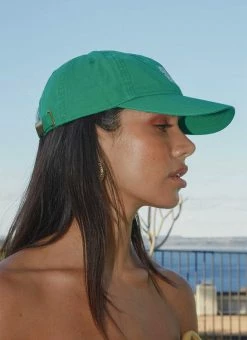 Peppermayo Exclusive Isle Escape Dad Cap - Jade Green -Peppermayo Shop Isle Escape Ecom Crops 105