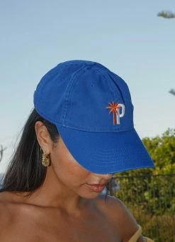 Peppermayo Exclusive Club Palma Dad Cap - Cobalt -Peppermayo Shop Isle Escape Ecom Crops 109