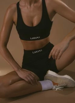 LaHana Swim Sanaa Crop - Black -Peppermayo Shop Lahana crops 25