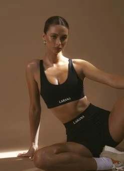 LaHana Swim Sanaa Crop - Black -Peppermayo Shop Lahana crops 26