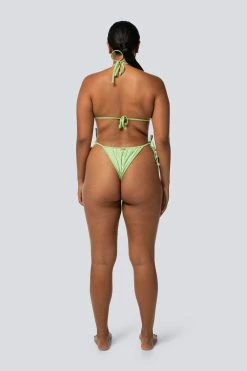 LaHana Swim Missy Bottom - Green Zebra -Peppermayo Shop Lahana missy green zebra back
