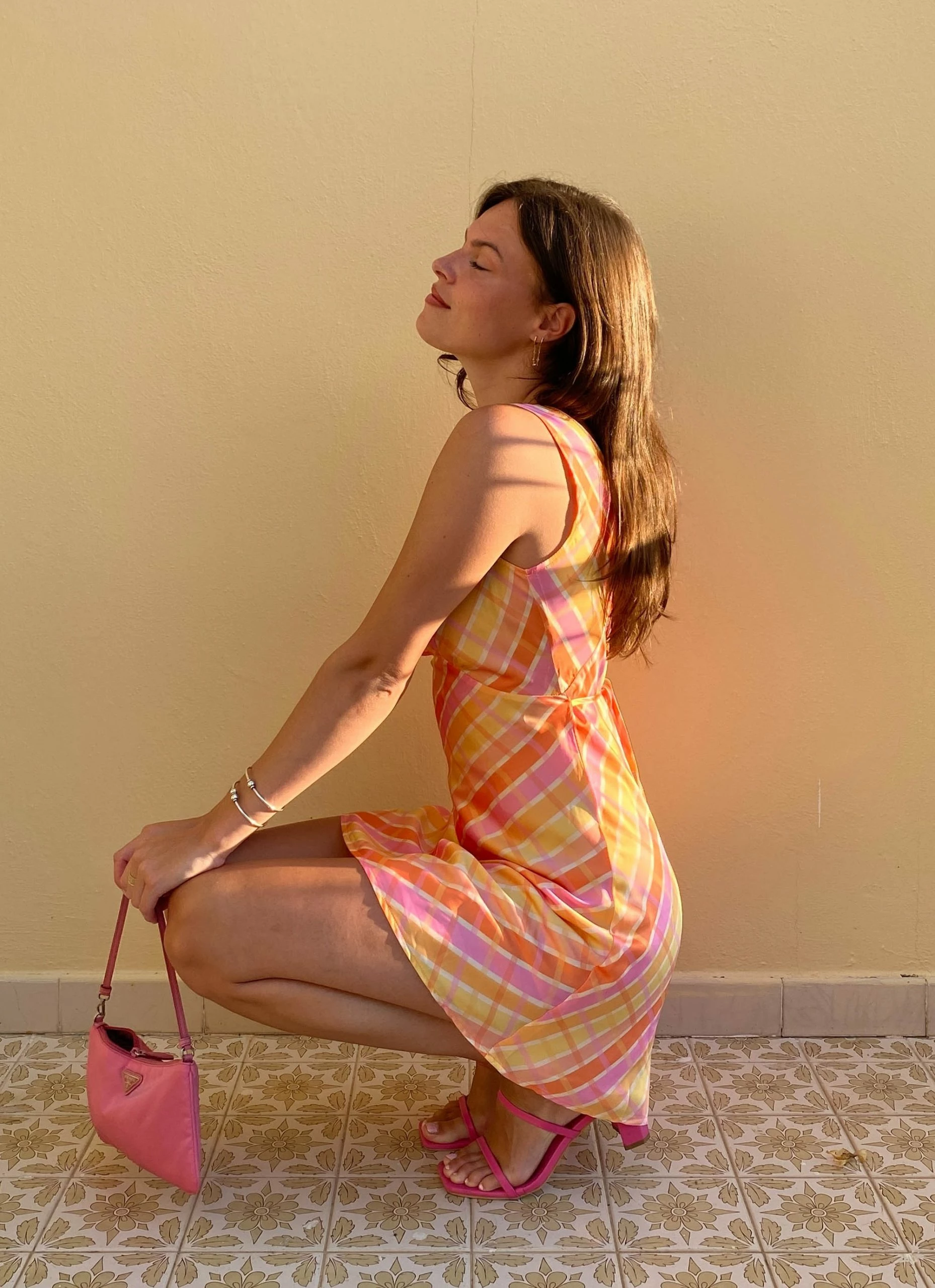 Peppermayo Exclusive Audrey Vintage Slip Dress - Splice Check 6 Peppermayo Exclusive Audrey Vintage Slip Dress - Splice Check - Image 4