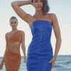 Peppermayo Exclusive Marbella Tube Dress - Cobalt PU -Peppermayo Shop Midnight soiree ECOM CROPS 143