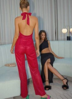 Peppermayo Exclusive Villa Vera Jumpsuit - Magenta -Peppermayo Shop Midnight soiree ECOM CROPS 210