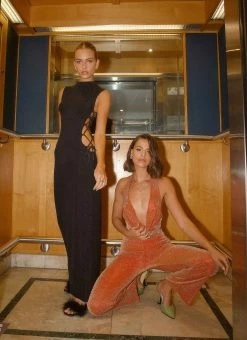 Peppermayo Exclusive Villa Vera Jumpsuit - Tangerine -Peppermayo Shop Midnight soiree ECOM CROPS 220