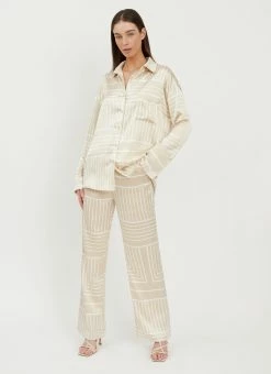 4TH & RECKLESS Norma Trouser - Beige Print -Peppermayo Shop PM Norma 15 38a1ce0e 299f 480d 8258 90a6d5bea62f