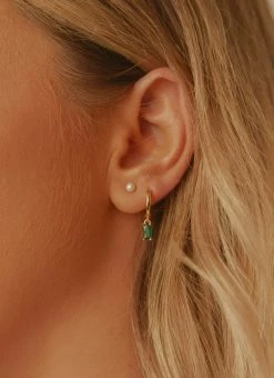 Peppermayo Before You Earrings - Emerald