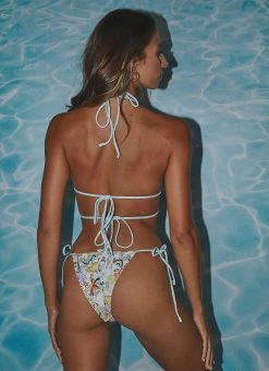 VDM The Label Ziggy Reversible Bikini Bottoms - Vanilla Skyrockets And Blue Gingham -Peppermayo Shop Peppermayo Dom 14.12.21 P1 60