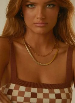 Peppermayo You Wish Multi Chain Necklace - Gold