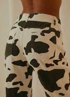Peppermayo Kendall Pants - Cow Print