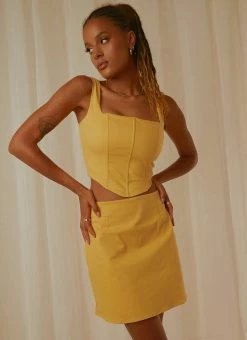 Peppermayo Exclusive Pastel Skies Bustier Top - Mango -Peppermayo Shop Peppermayo Jenaya 7.2.22 P2 39 a0b1e137 6782 4c42 8260 f9013fe7ee78