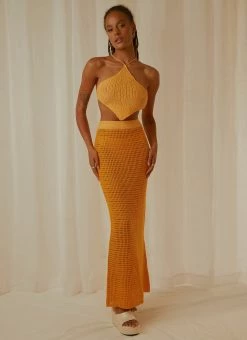 Peppermayo Exclusive Summer Crush Crochet Halter Top - Mango 9 Peppermayo Exclusive Summer Crush Crochet Halter Top - Mango -Peppermayo Shop Peppermayo Jenaya 7.2.22 P2 58