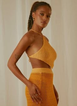 Peppermayo Exclusive Summer Crush Crochet Halter Top - Mango 10 Peppermayo Exclusive Summer Crush Crochet Halter Top - Mango -Peppermayo Shop Peppermayo Jenaya 7.2.22 P2 60