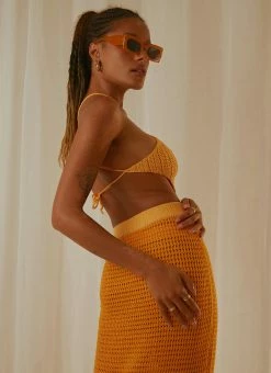 Peppermayo Exclusive Summer Crush Crochet Halter Top - Mango 8 Peppermayo Exclusive Summer Crush Crochet Halter Top - Mango -Peppermayo Shop Peppermayo Jenaya 7.2.22 P2 62