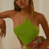 Peppermayo Exclusive Summer Crush Crochet Halter Top - Lime Green -Peppermayo Shop Peppermayo Jenaya 7.2.22 P3 30