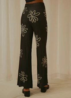Peppermayo Floral Takeover Knit Pants - Black -Peppermayo Shop Peppermayo Jenaya 7.2.22 P3 50