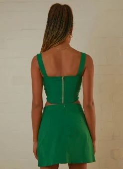 Peppermayo Exclusive Pastel Skies Bustier Top - Jade Green 11 Peppermayo Exclusive Pastel Skies Bustier Top - Jade Green -Peppermayo Shop Peppermayo Jenaya 7.2.22 P4 16