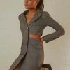 4TH & RECKLESS Josilyn Blazer Dress - Grey -Peppermayo Shop Peppermayo Jenaya 7.2.22 P4 36