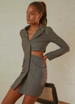4TH & RECKLESS Josilyn Blazer Dress - Grey