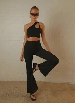 Rolla's Eastcoast Flare Pants - Galaxy Black